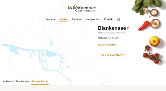 Bio-Wochenmarkt Blankenese Hamburg - Blankenese