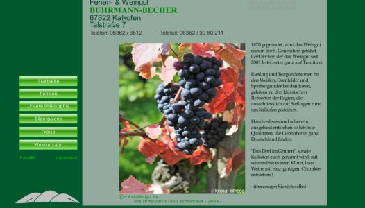 Ferien- und Weingut Buhrmann-Becher Kalkofen